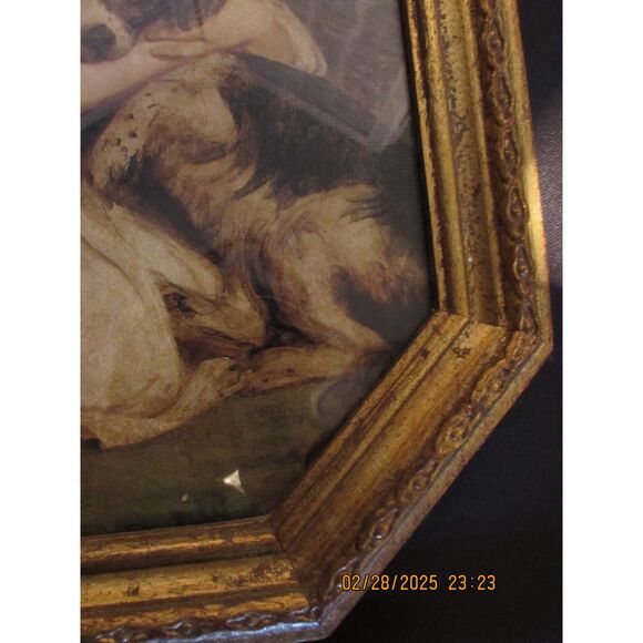 Italy vintage frame print Miss Jane Bowles by Joshua Reynolds gallery wall girl - Picture 3 of 7